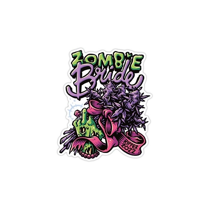 AUTOCOLLANT ZOMBIE BRIDE