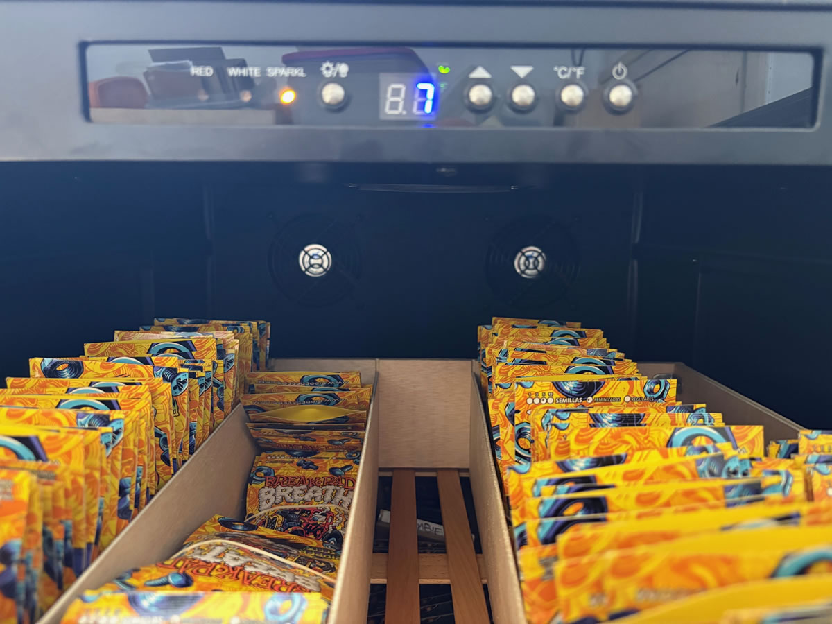 Raum von Ripper seeds zur Aufbewahrung seiner Samen