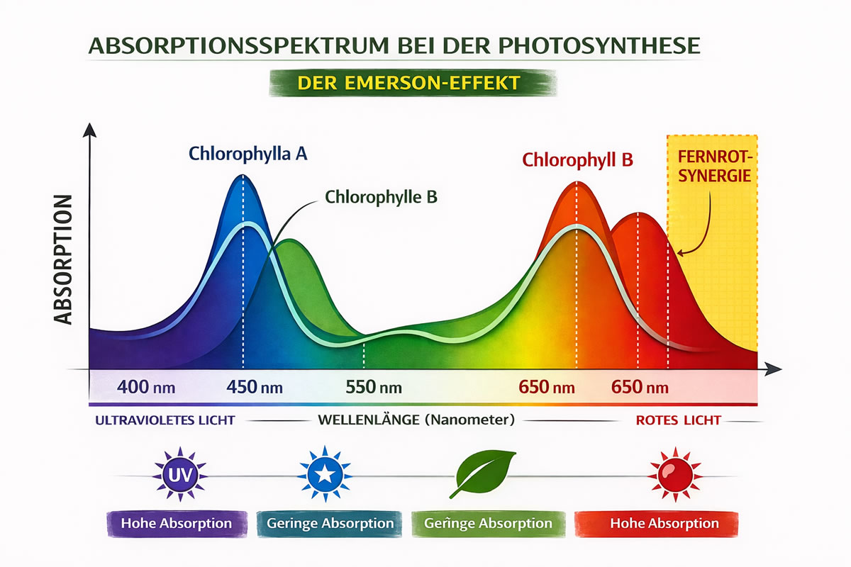 Absorptionsspektrum der Photosynthese