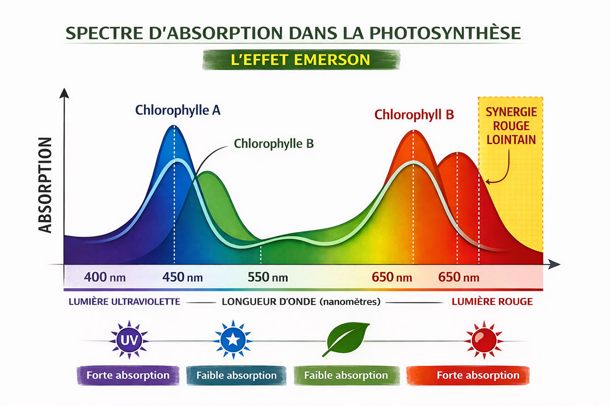 Spectre d'absorption de la photosynthèse
