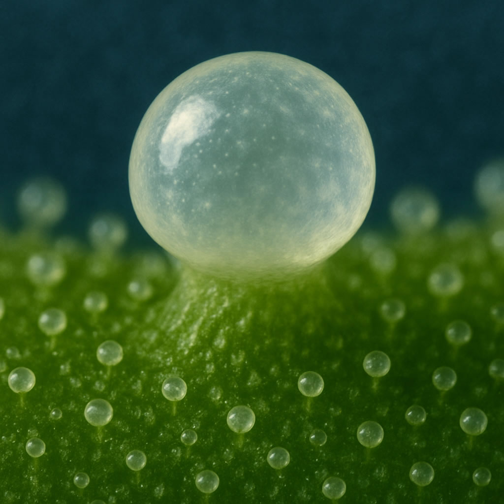 Aspecto de un tricoma al microscopio